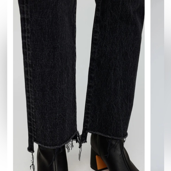 MOUSSY Northville Straight Black Vintage Washed Jeans Sz 24 x 29 - Picture 4 of 6